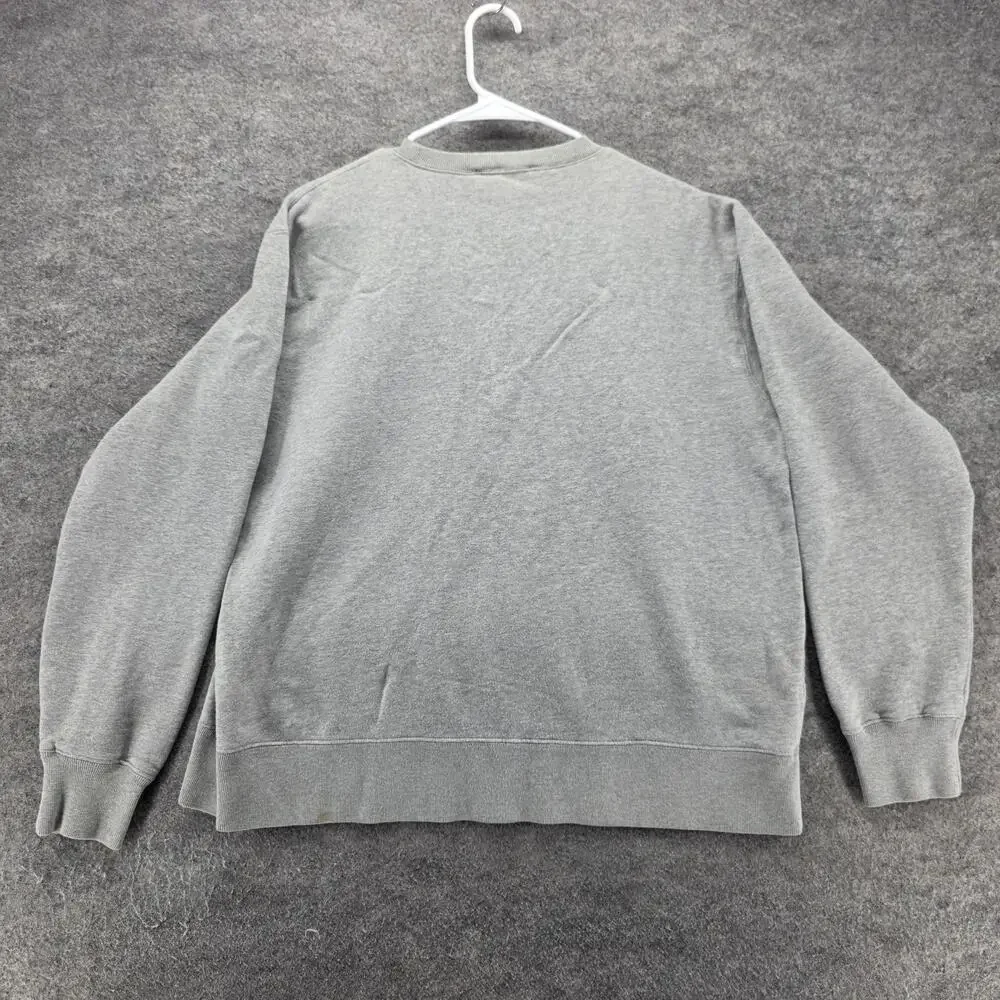 Polo Ralph Lauren Sweatshirt Mens L Gray Pullover Fleece Embroidered Logo